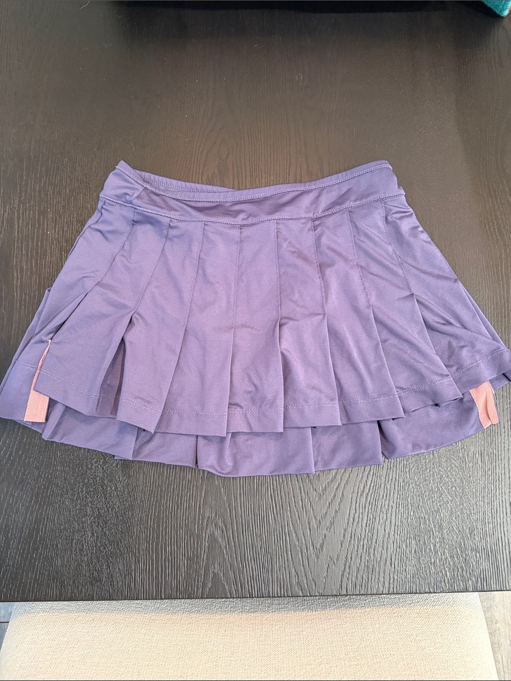 Lucky in Love Hi Low Pleated Purple Women’s tennis Skirt